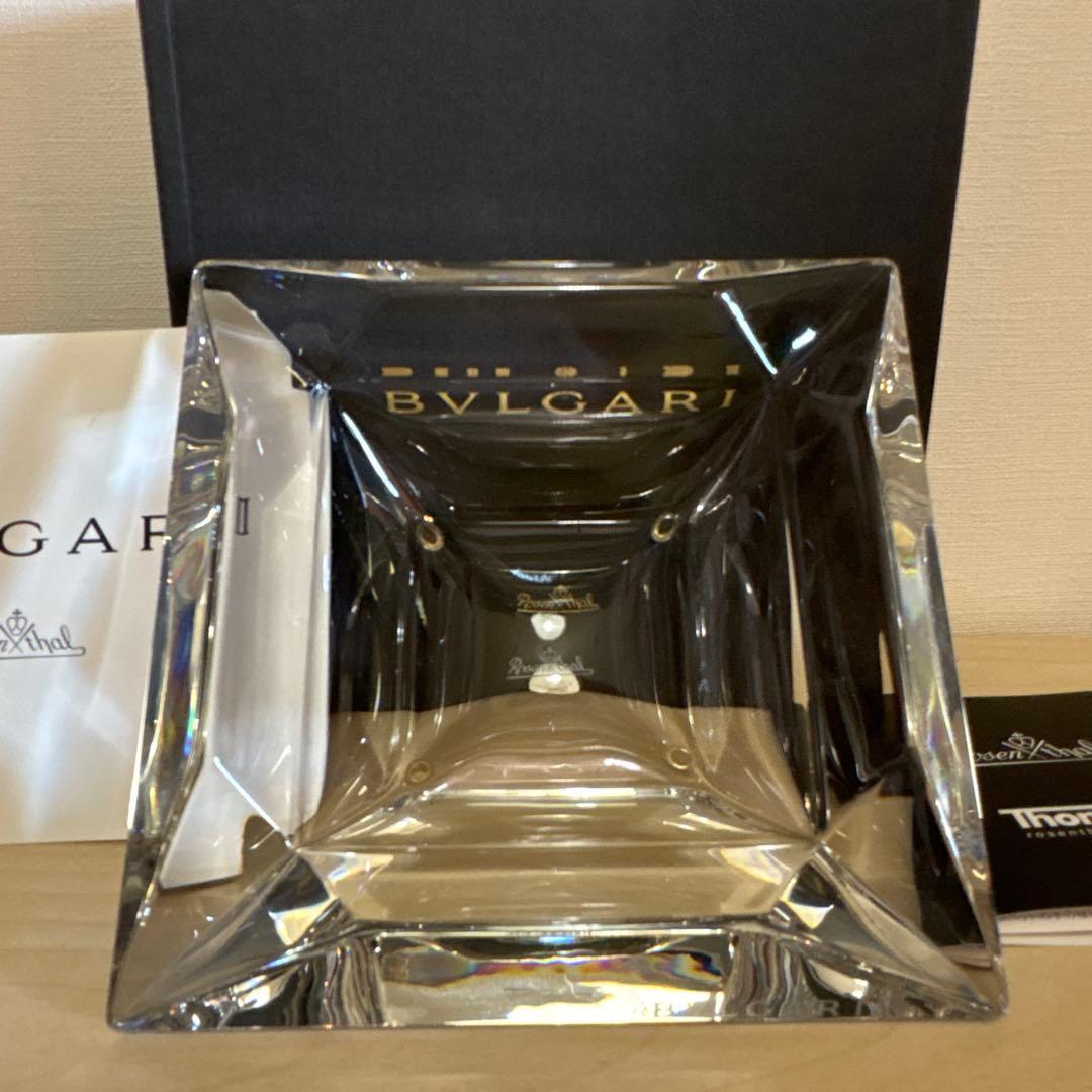 BVLGARI x Rosenthal クリスタルガラス灰皿 エキセントリカ