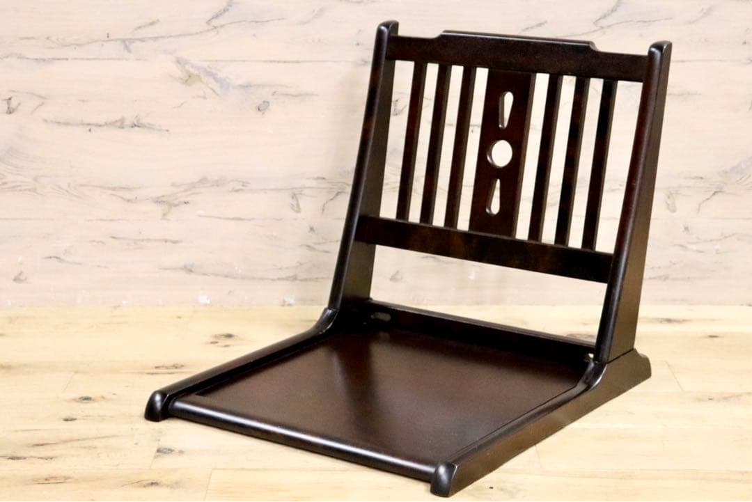 GMIK99B○北海民芸家具 座椅子 折り畳み椅子 樺材 民藝 和家具 和モダ