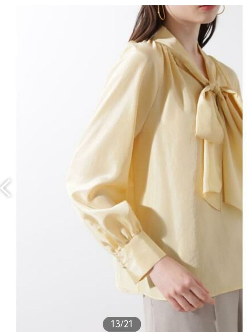 mi新品未使用タグ付きピンキーダイアンラグランボウタイブラウス