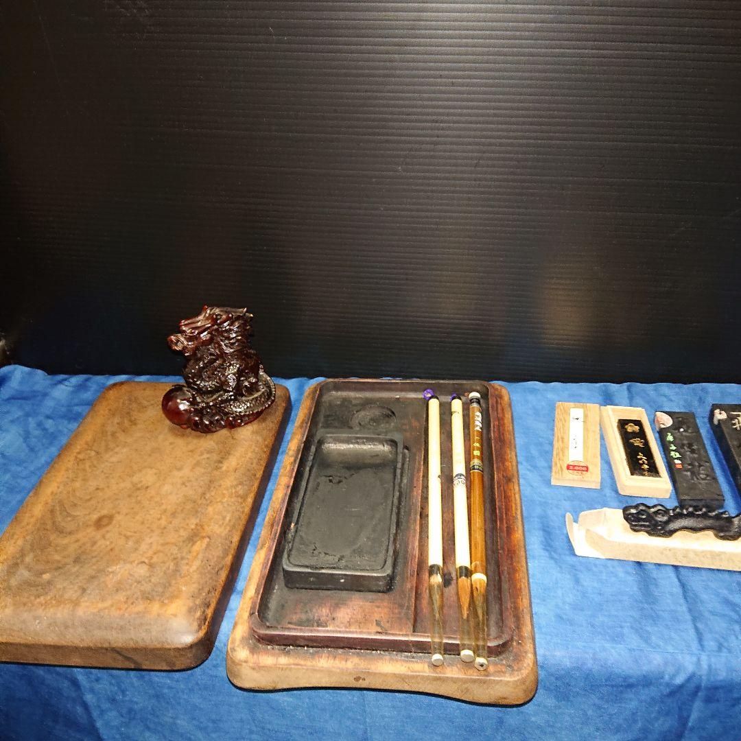 習字セット、天香桜、唐木硯箱セット