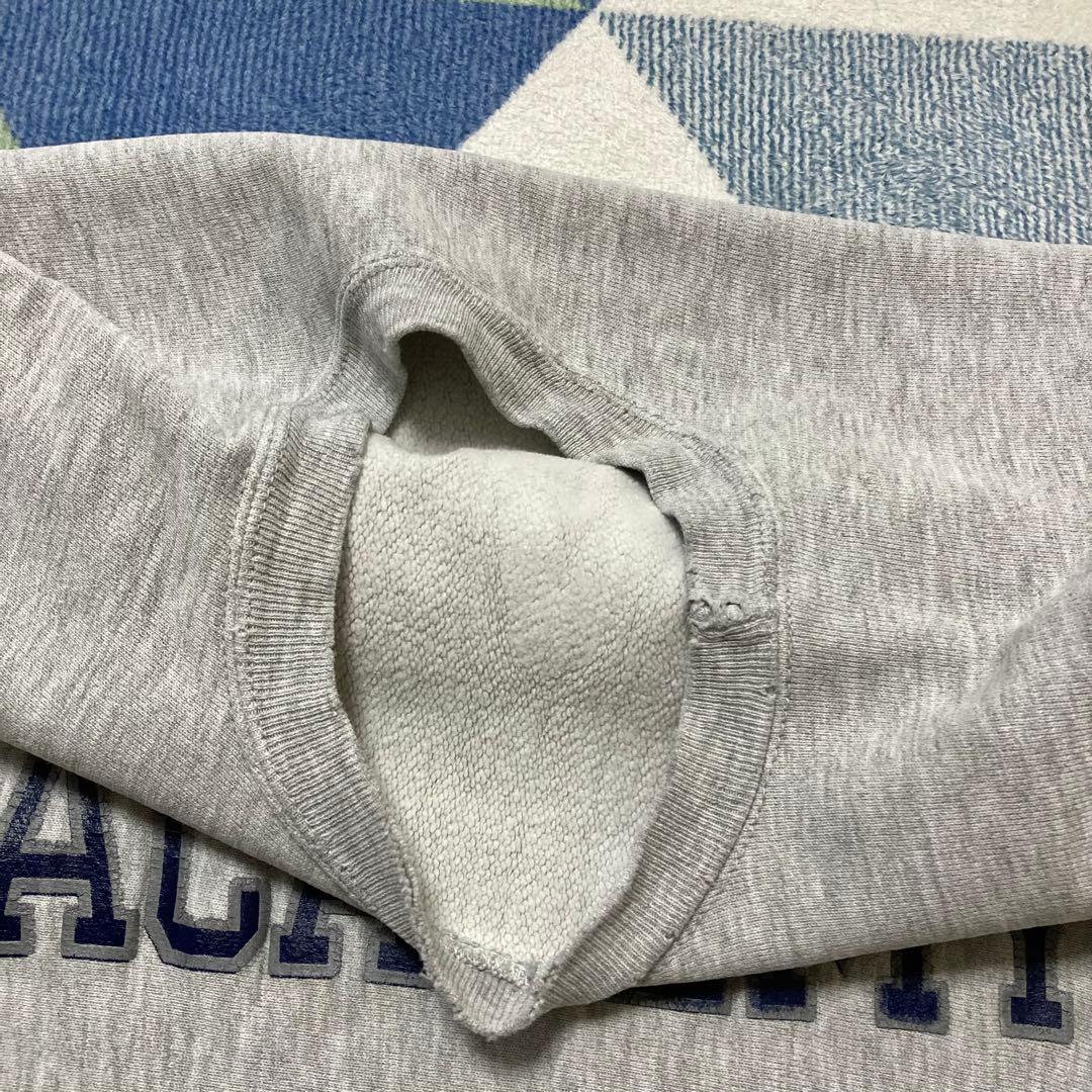 80s Championちょいボロ リバースウィーブ刺繍タグLサイズ USA製