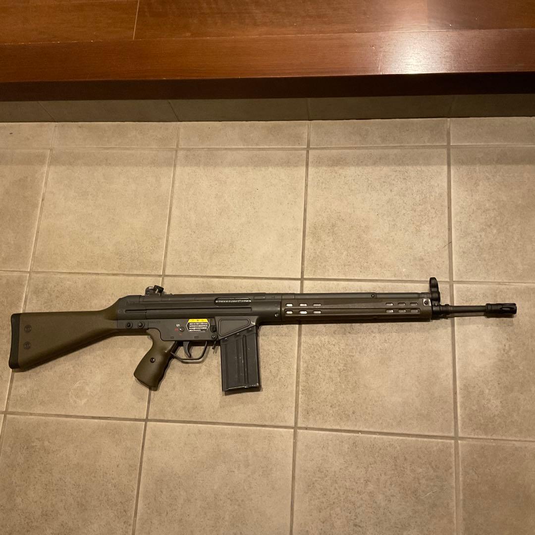 89m/s東京マルイ純正電動ガンG3A3絶版品メンテ済＋500連マガジン良品