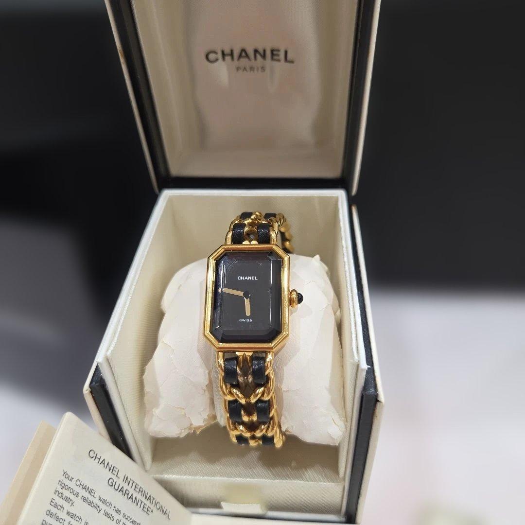 【CHANEL】 シャネルプルミエール　Lサイズ 1980年代製レディース時計