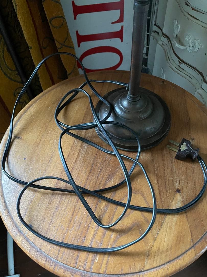 アンティーク　真鍮　グースネック　ランプ　デスク　テーブル　レア　アメリカ