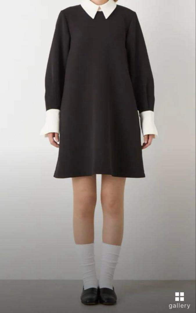 foufou バイカラーミニドレス