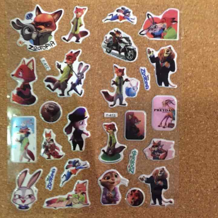 ズートピア3Dシール 6シートセット【新品・送料無料】