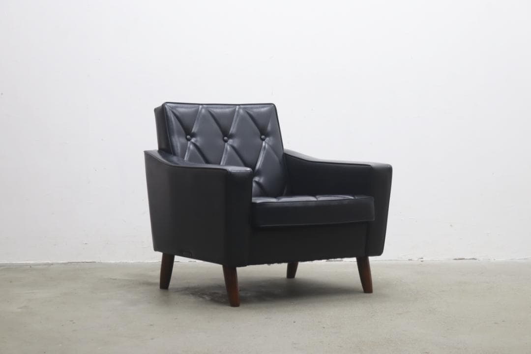 ※※専用※※　カリモク60 ロビーチェア 1シーター ブラック 黒 レトロ 2