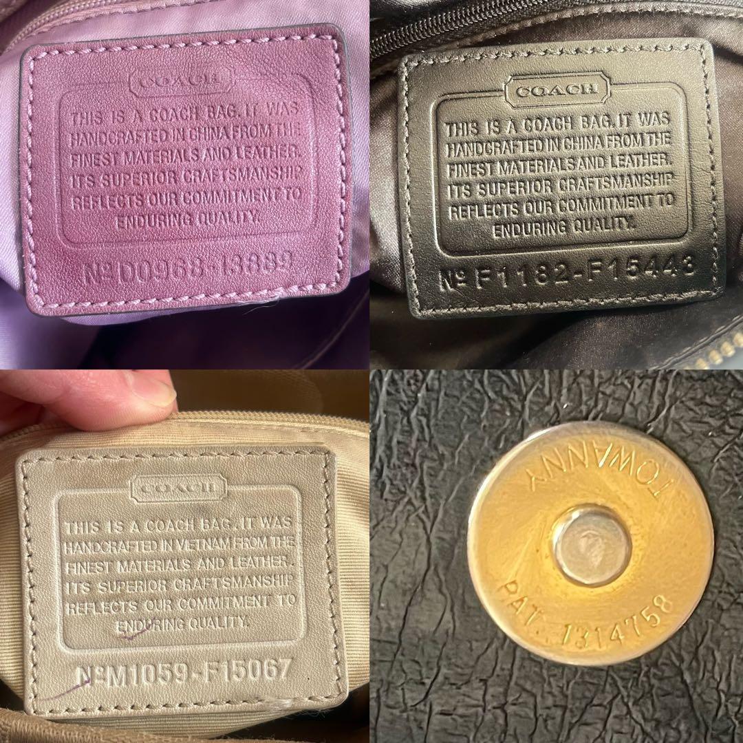 【ジャンク品】コーチ/バーバリーバッグ四点セット