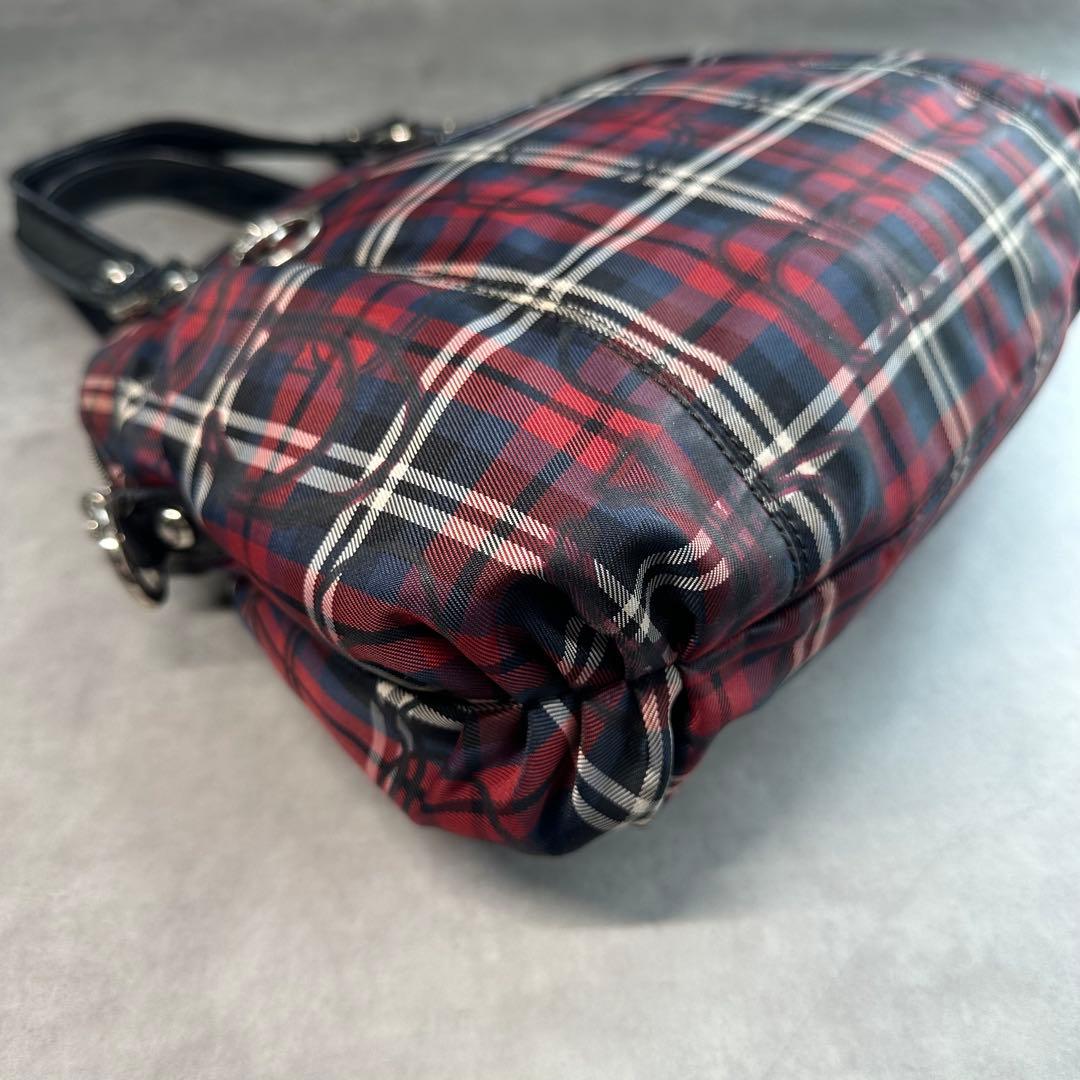 バッグ Y2K COACH Poppy Signature Check Handbag