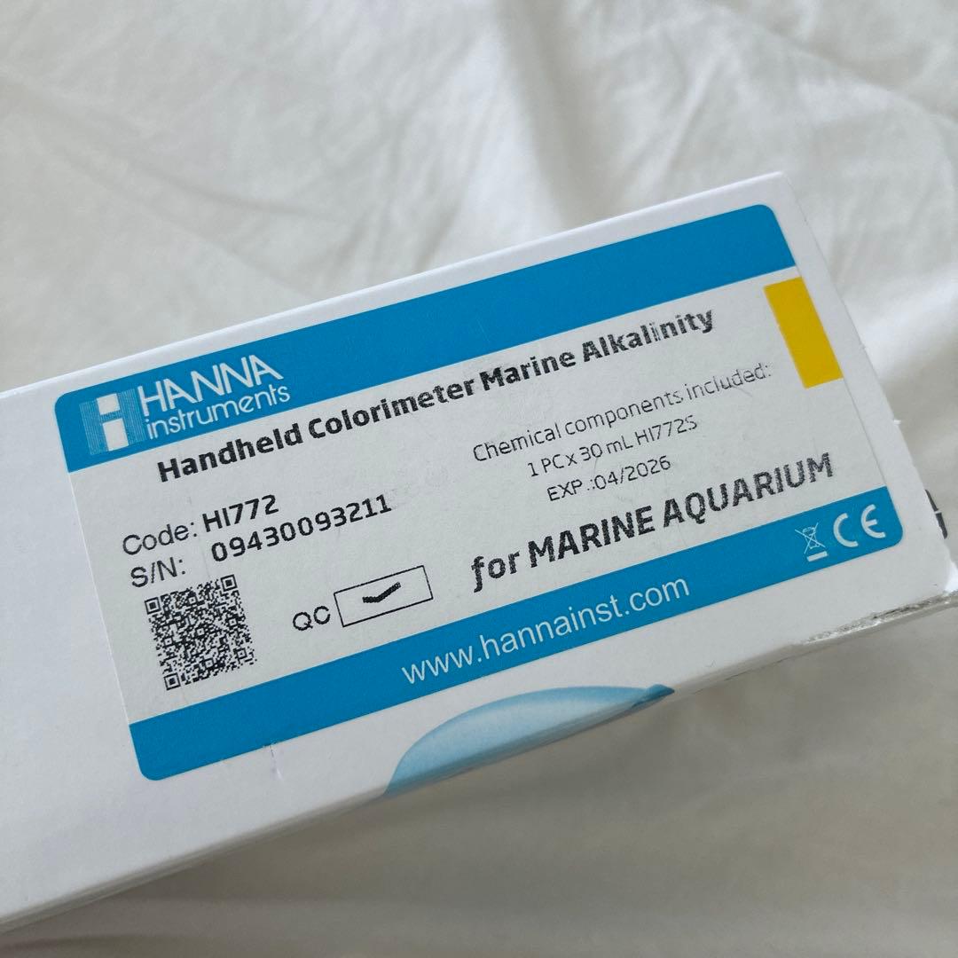 nl様 ハンナ マリンチェッカー HI772 海水アルカリ度測定