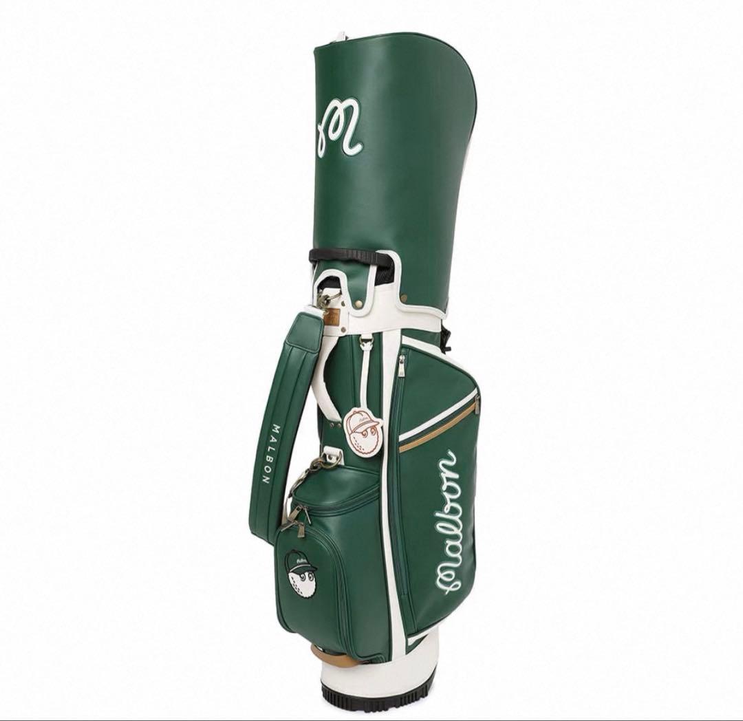 キャディーバッグ　緑　マルボンゴルフ MALBON GOLF