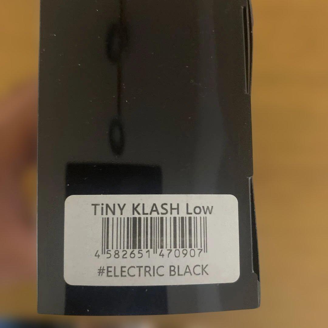 未使用　タイニークラッシュTiNY KLASH Low エレクトリックブラック