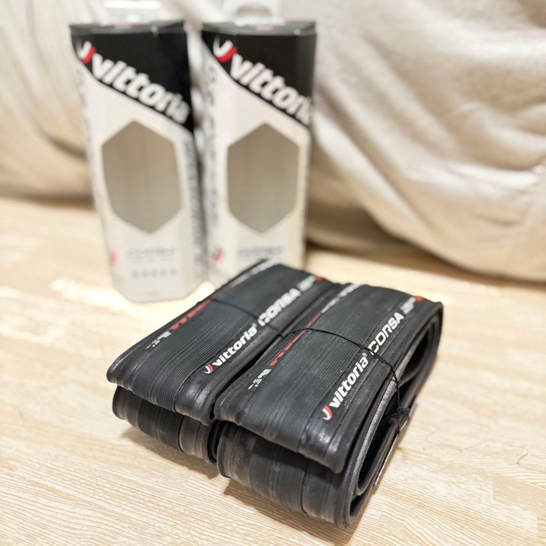 【新品、新28C相当】Vittoria Corsa 700x25c TLR2本