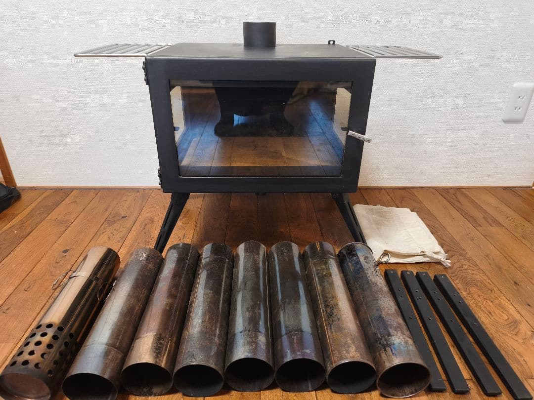 【大人気品】高級 Mt.SUMI 薪ストーブ AURA ver2【改良版】延長脚