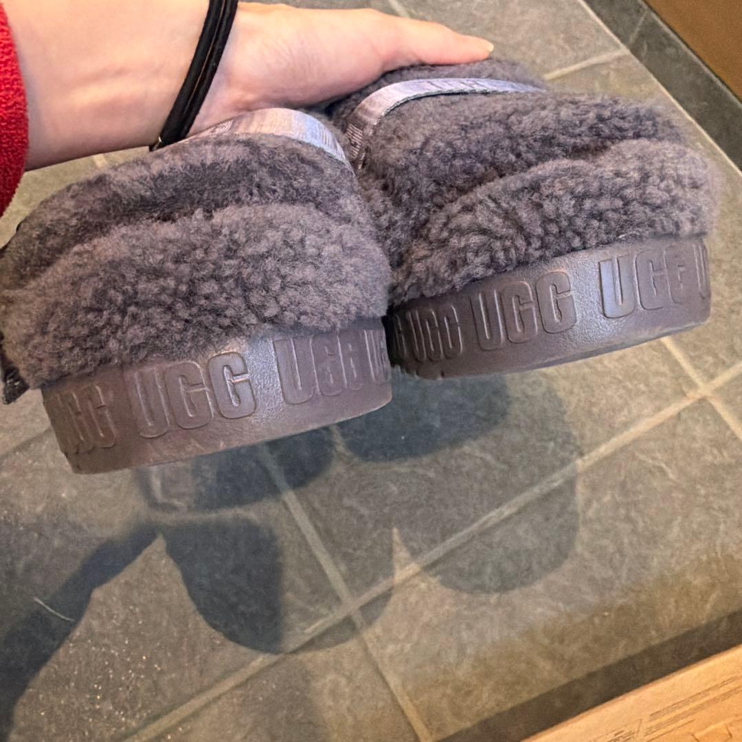 アグ 厚底サンダル レディース ムートンボア ugg FLUFFITA シェード