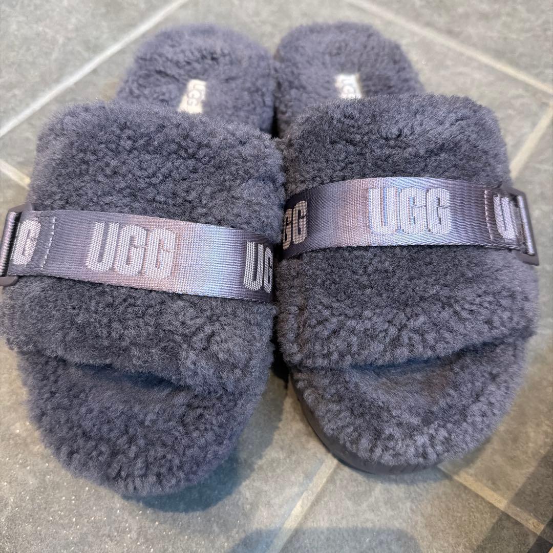 アグ 厚底サンダル レディース ムートンボア ugg FLUFFITA シェード