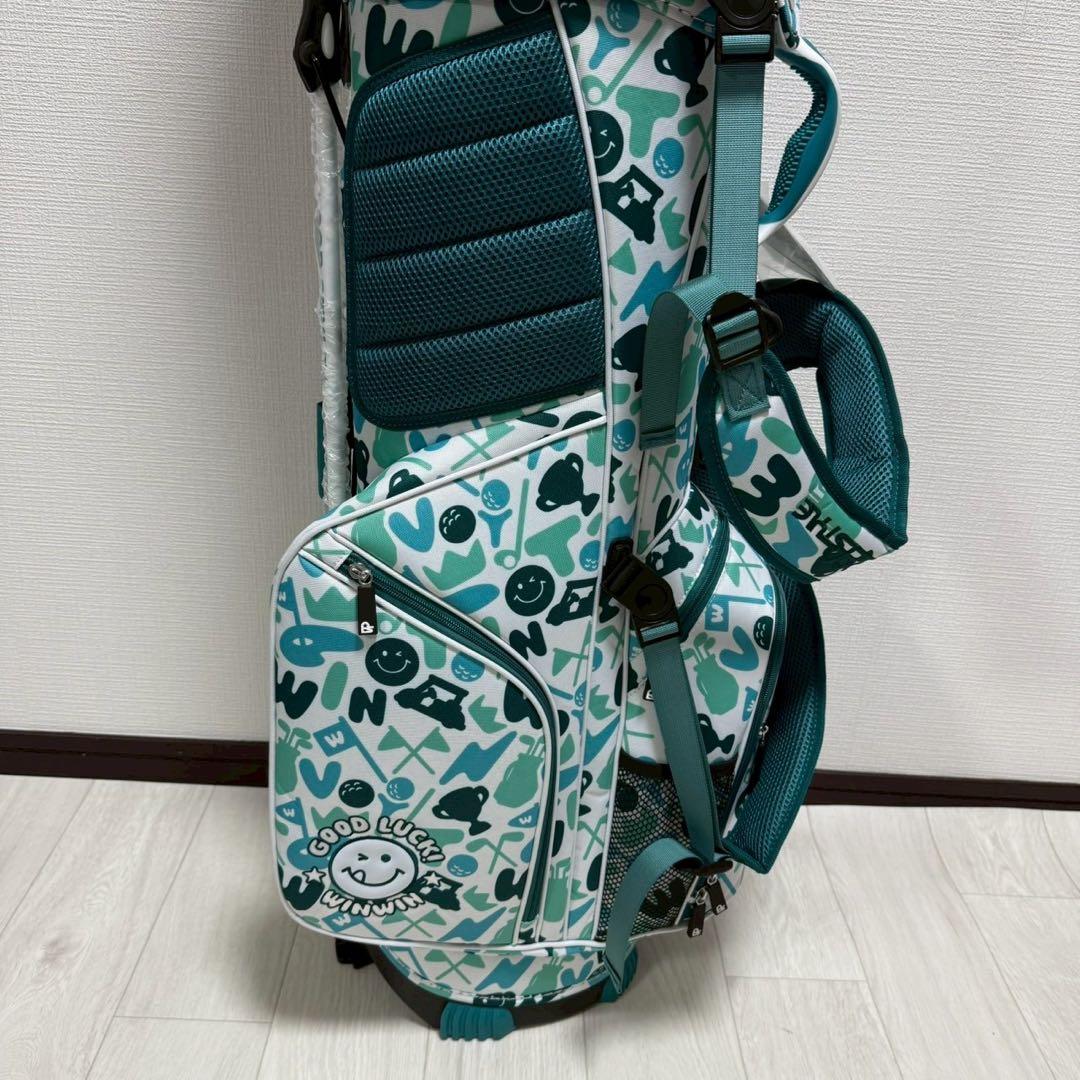 WINWIN GOLF ハッピーゴルフ スタンドキャディバッグ ミントグリーン