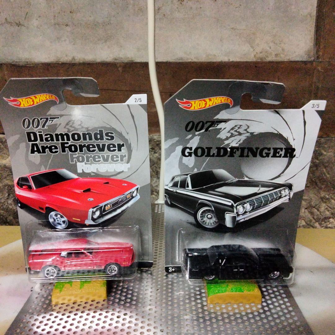 007　歴代5台セット　ホットウィール　ミニカー　ジェームズボンド　未開封品