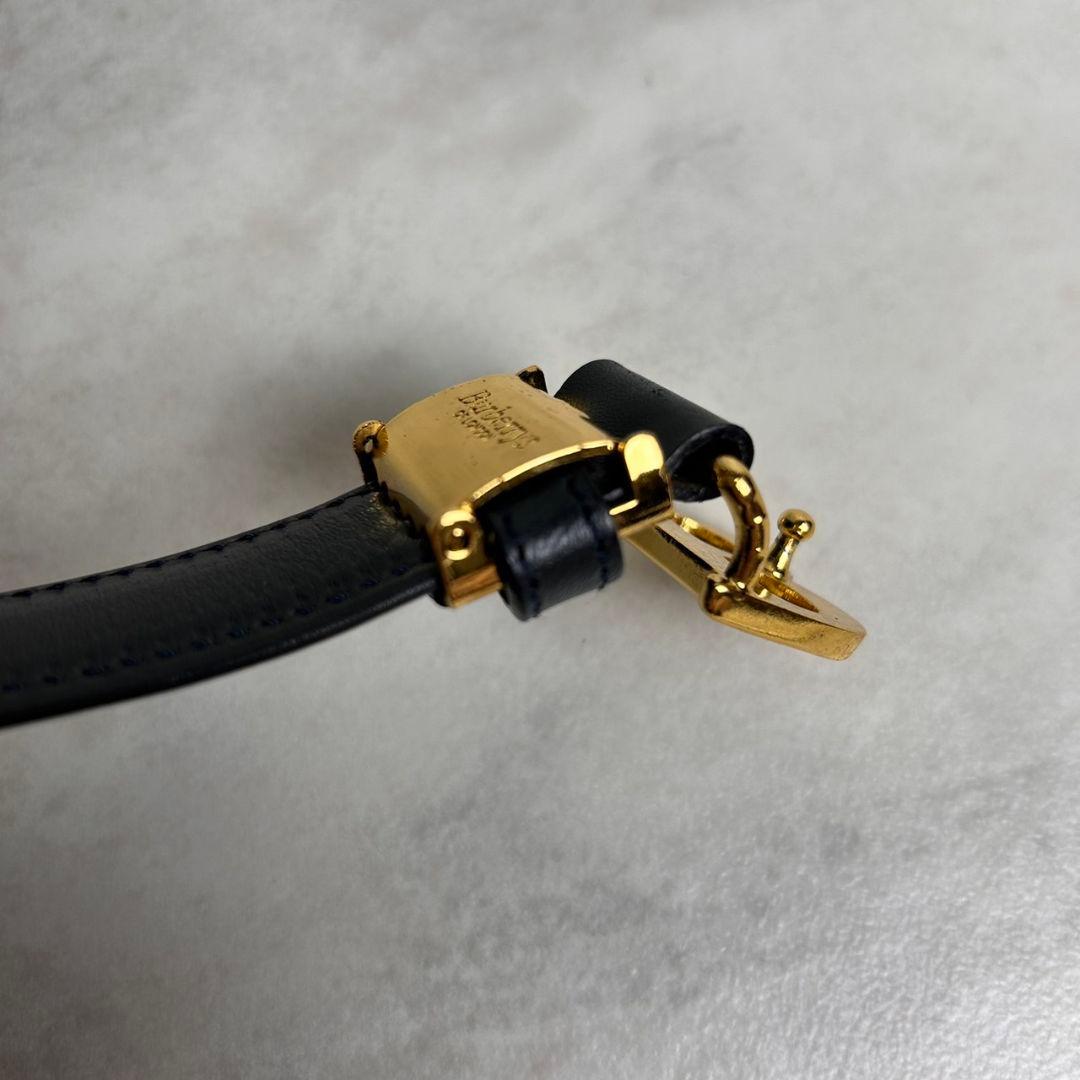 【極希少】Burberry B 金具 ゴールド ベルト ノバチェック ネイビー
