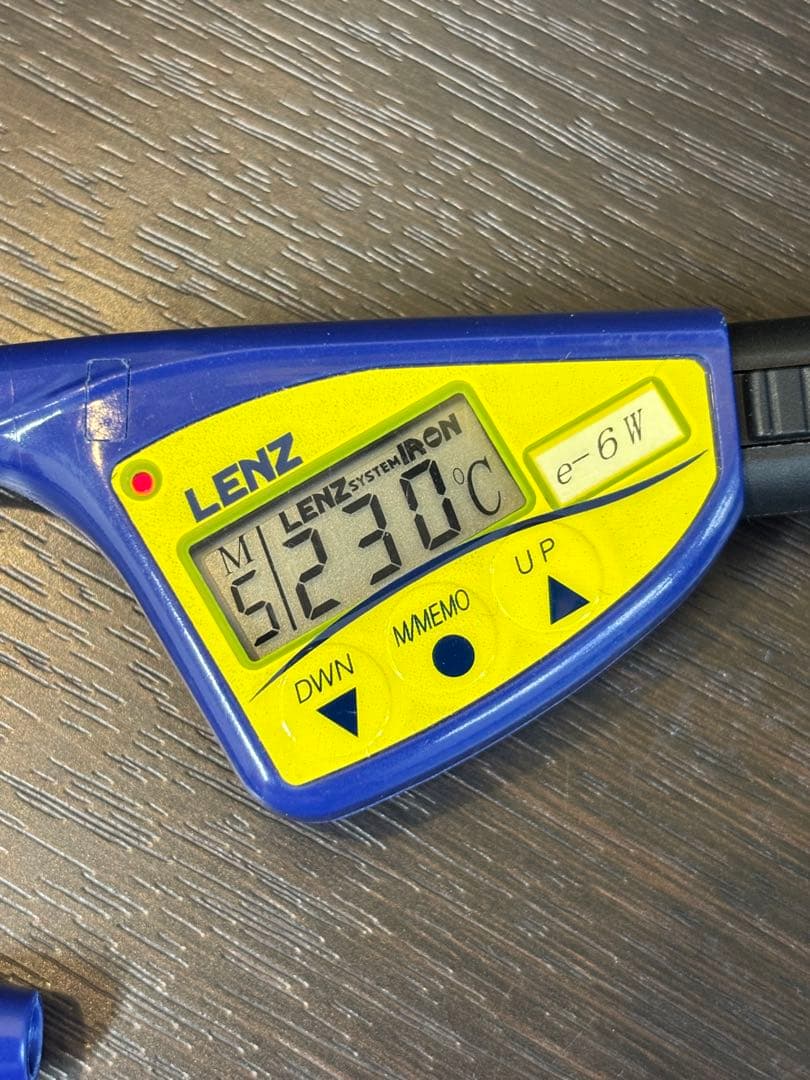 未使用品　LENZ レンツアイロン e-6W両熱角6㎜アイロン　廃盤品