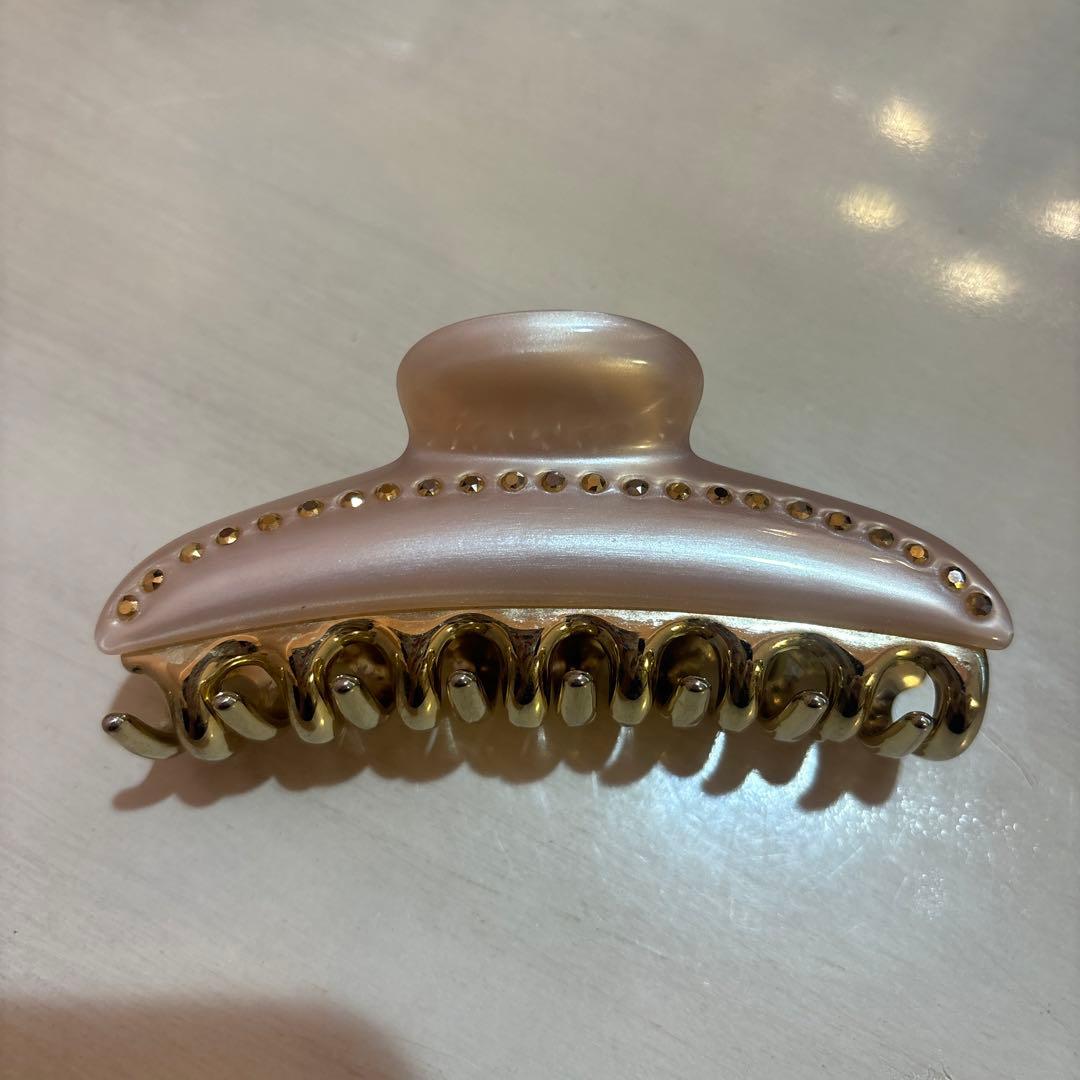 acca ピンク　ゴールド装飾 クレップクリップ　L