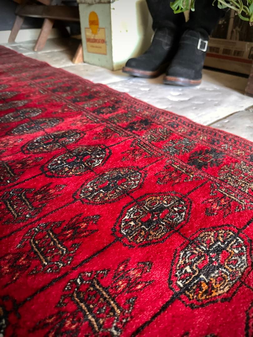 トライバルラグ　ヴィンテージラグ　トルクメン　ランナーサイズ　プリミティブアート