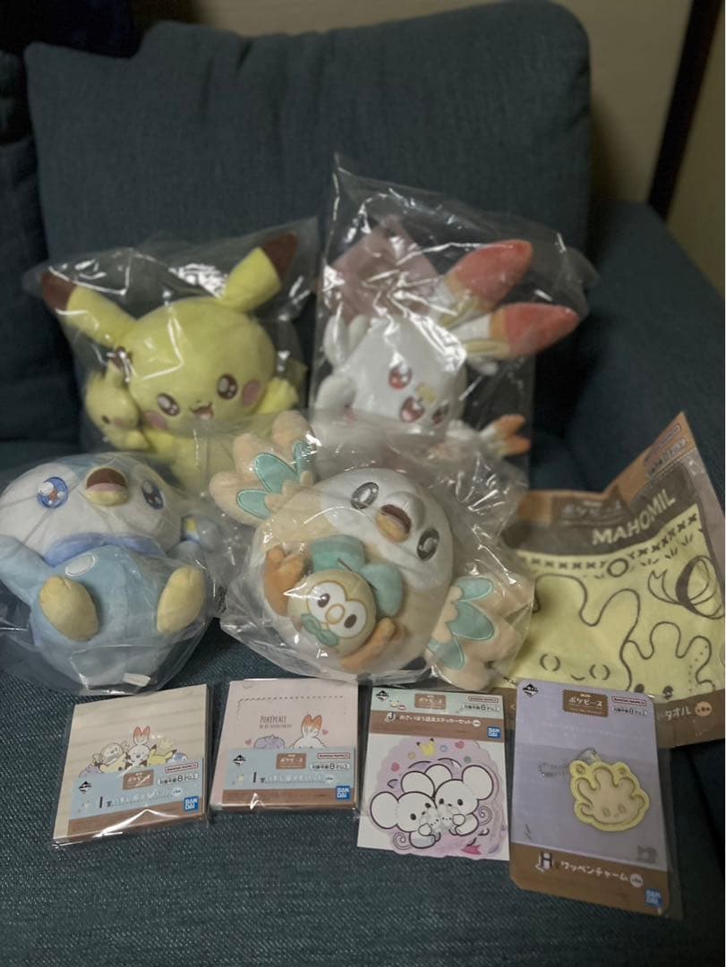 ポケモン ぬいぐるみ 4体セット+下位賞5点