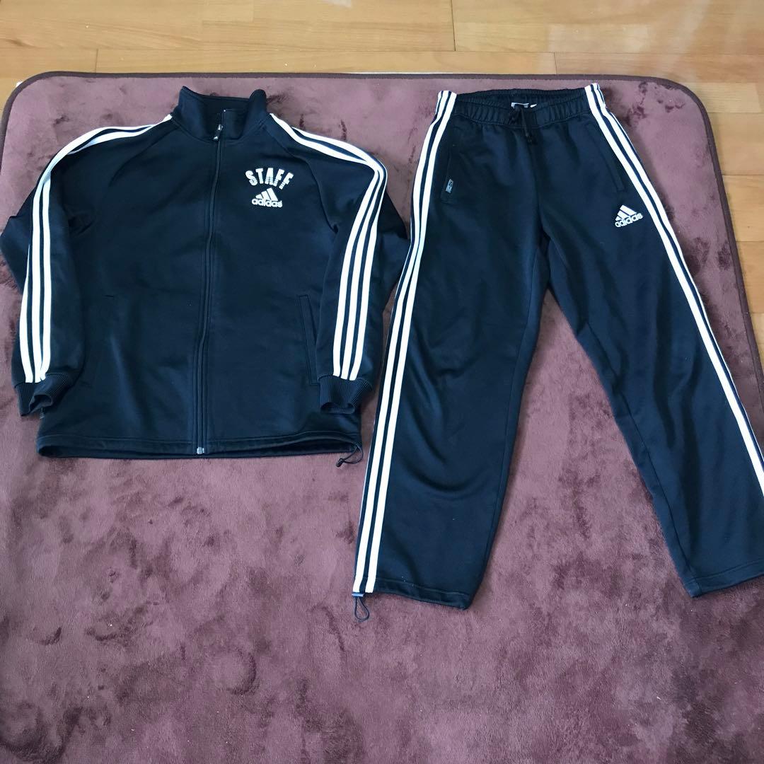 限定レア！非売品アディダススタッフジャージ上下セットアップS/adidas直営店