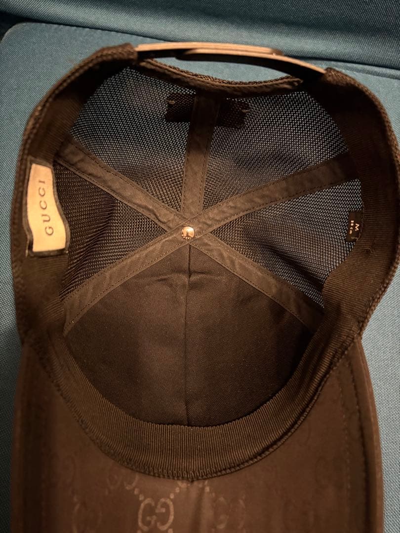 GUCCI グッチ ggパターン メッシュキャップ Mサイズ ブラック