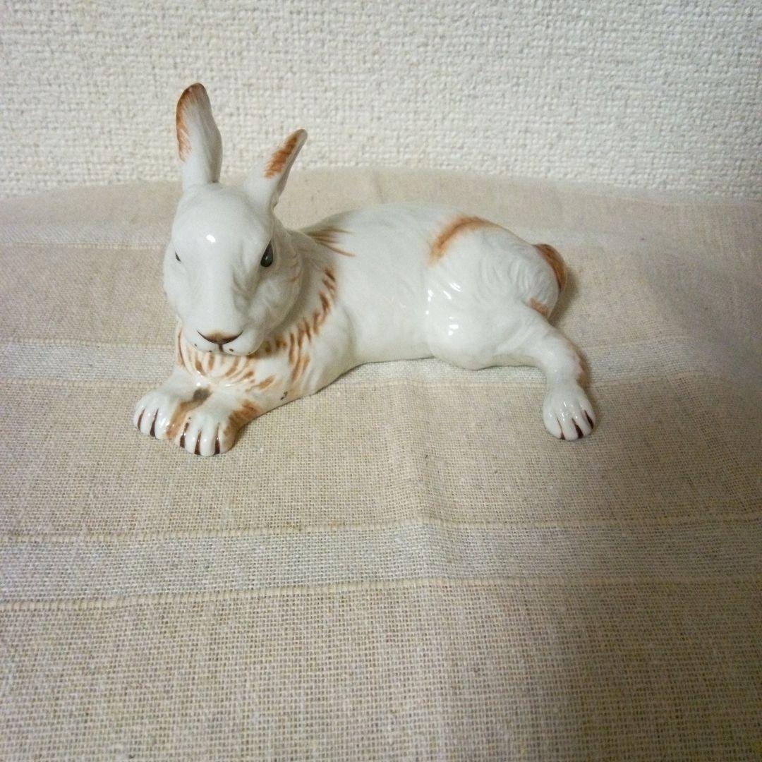 Villeroy&Bochビレロイ&ボッホ　陶器　置物　ウサギ　ヴィンテージ
