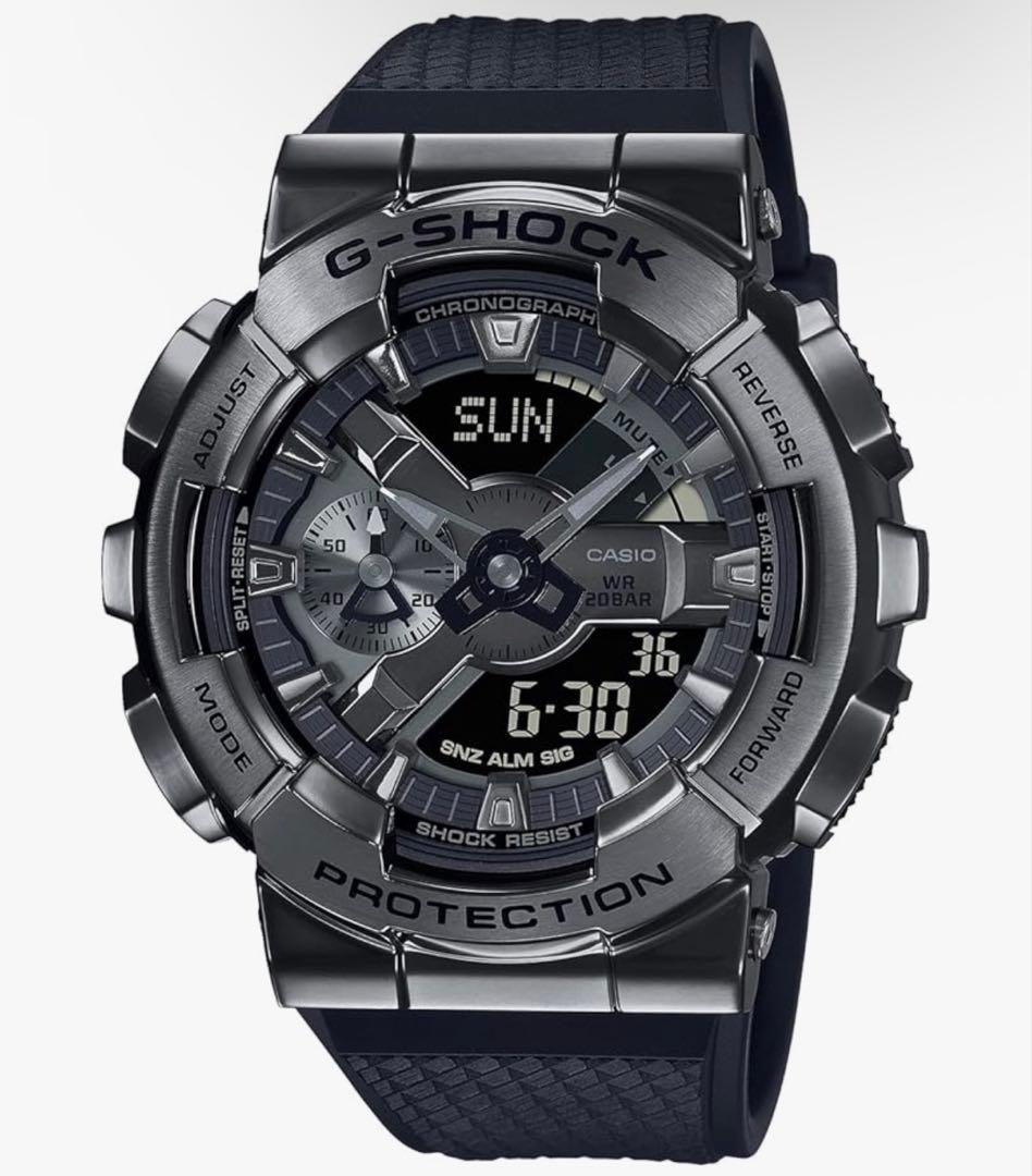 【G-SHOCK】メタルカバード GM-110BB-1AJF ブラック