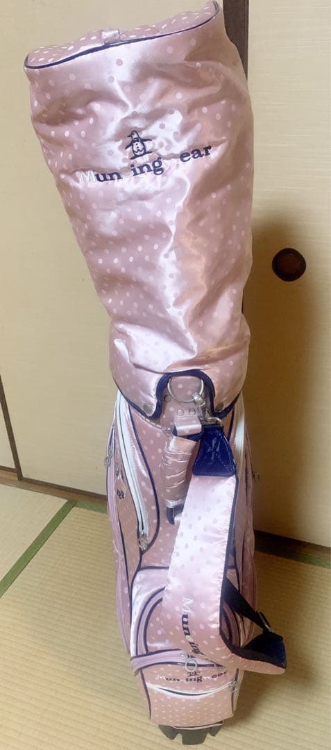 マンシングウェア キャスター付きキャディバッグ LQ1168 オールドローズ