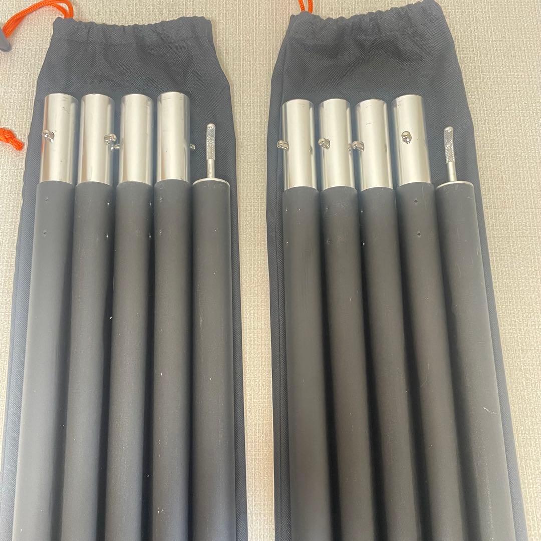 DOD ハイパームテキポール、ビッグタープポール　各2セット