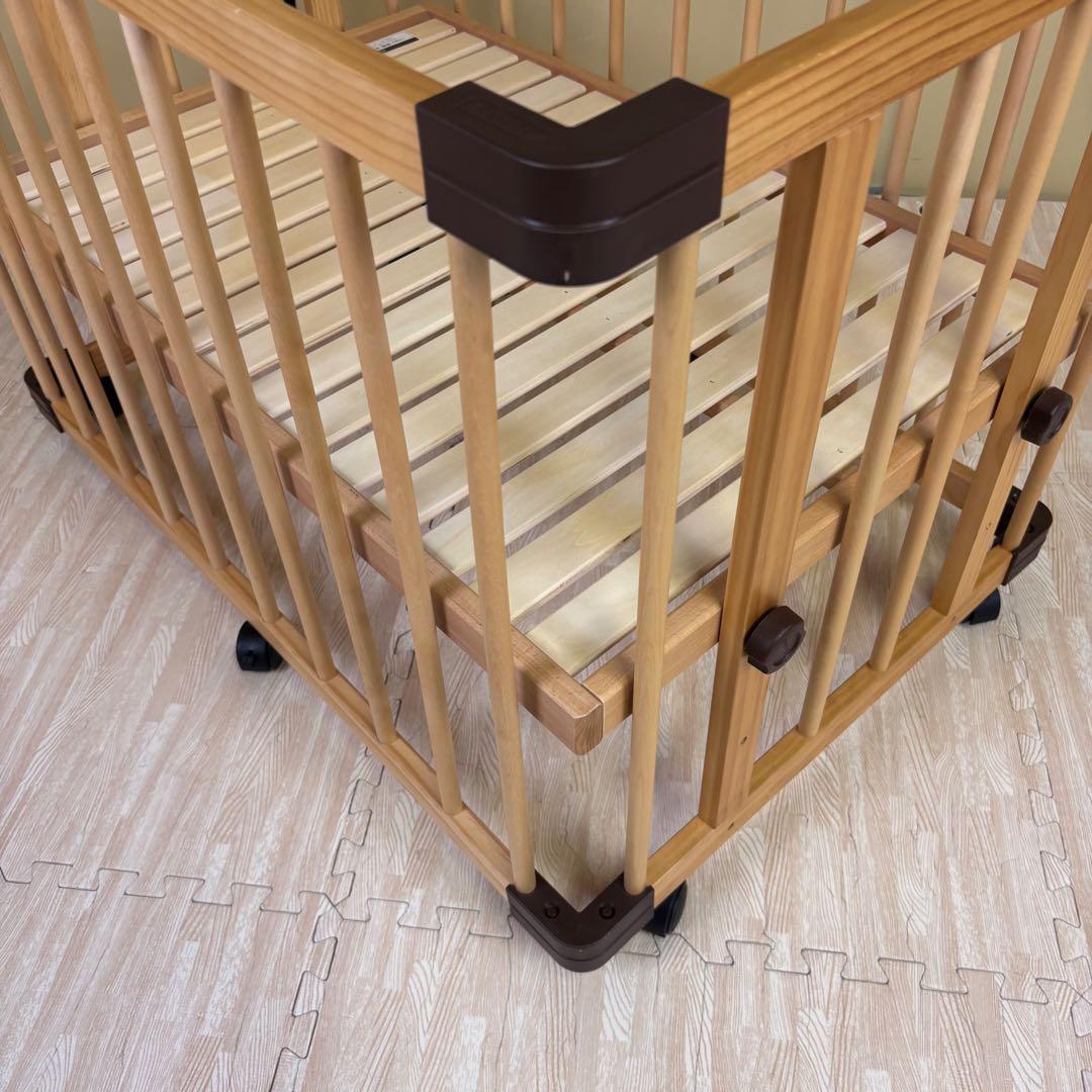 除菌清掃済☆綺麗☆ファルスカ　ミニジョイントベッド　ネオ　ナチュラル　すのこ床板