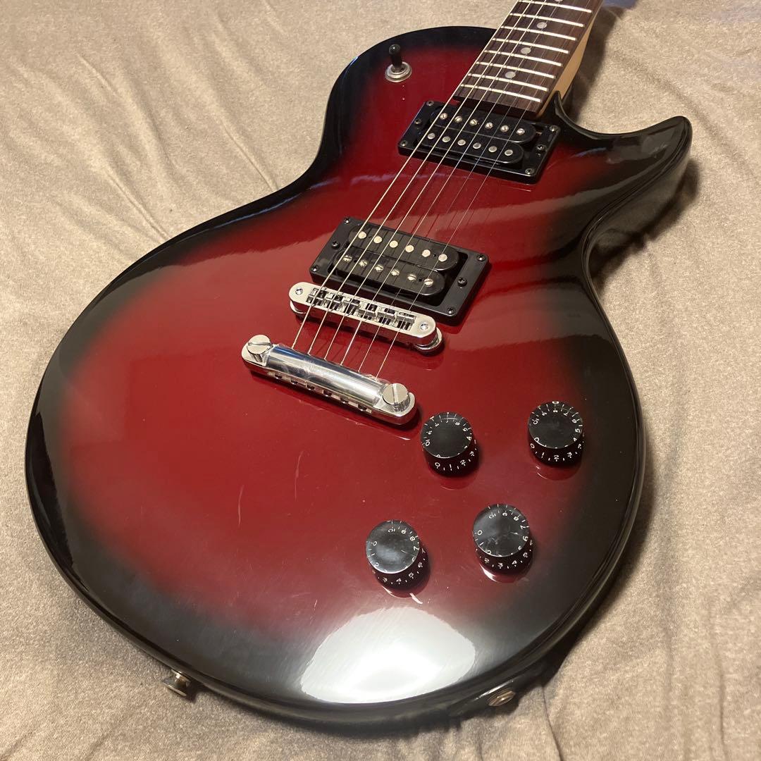 【Burny】エレキギター ストラトタイプ レッドバーストカラー 赤黒