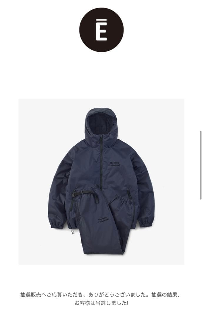 ジャケット・アウター ENNOY PROFESSIONAL PADDED SETUP (NAVY)