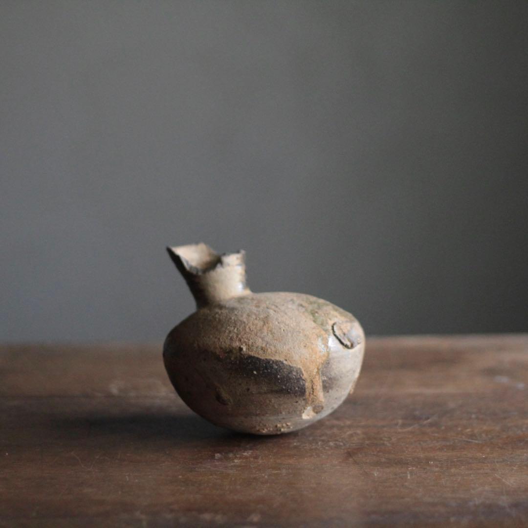 須恵器 平瓶 古美術 古道具 アンティーク 酒器 花器