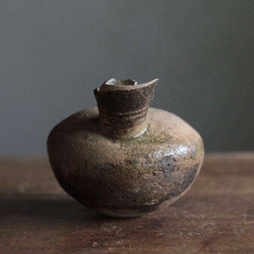 須恵器 平瓶 古美術 古道具 アンティーク 酒器 花器