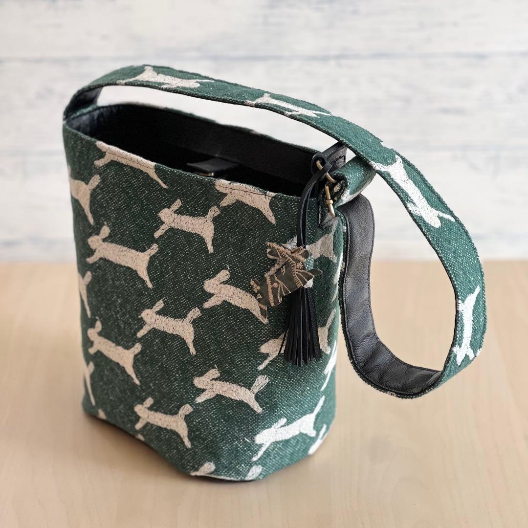 オーダー用　ミナペルホネンと本革のワンハンドルバッグ