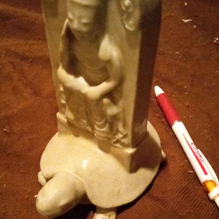 中国陶磁器　定窯　観音像