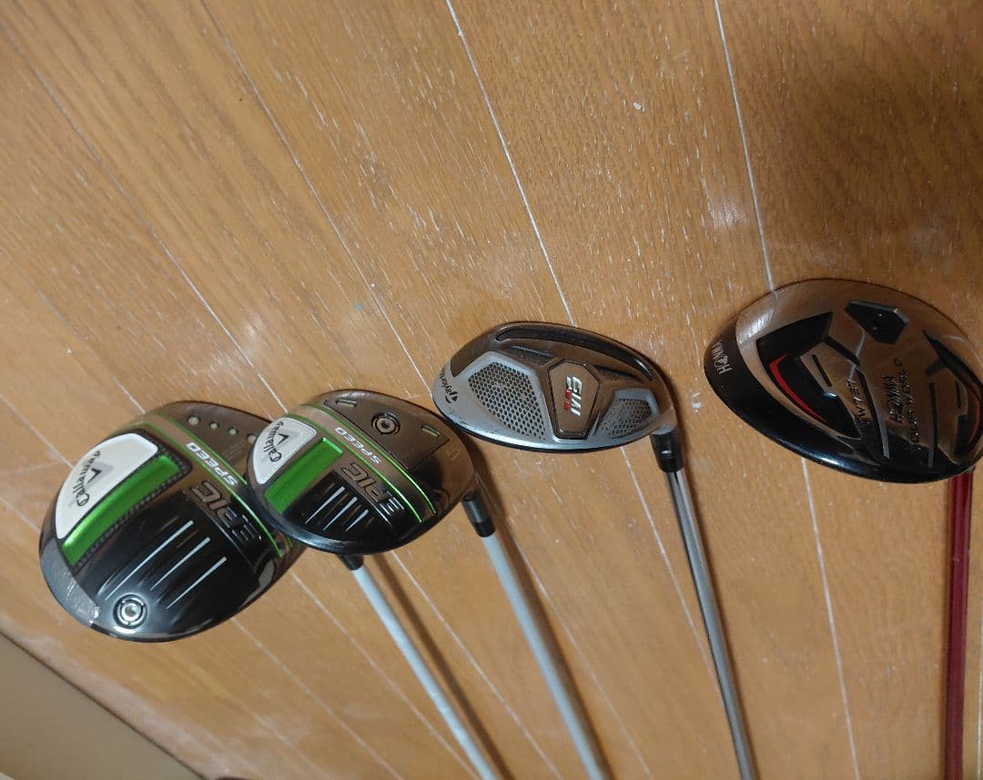 キャロウェイ 1w, 5w,ホンマ3w,テーラーメイド4u,4本セット