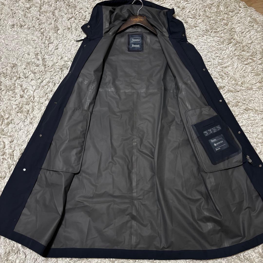 【良品】HERNO Laminar GORE-TEX フーデットコート 48