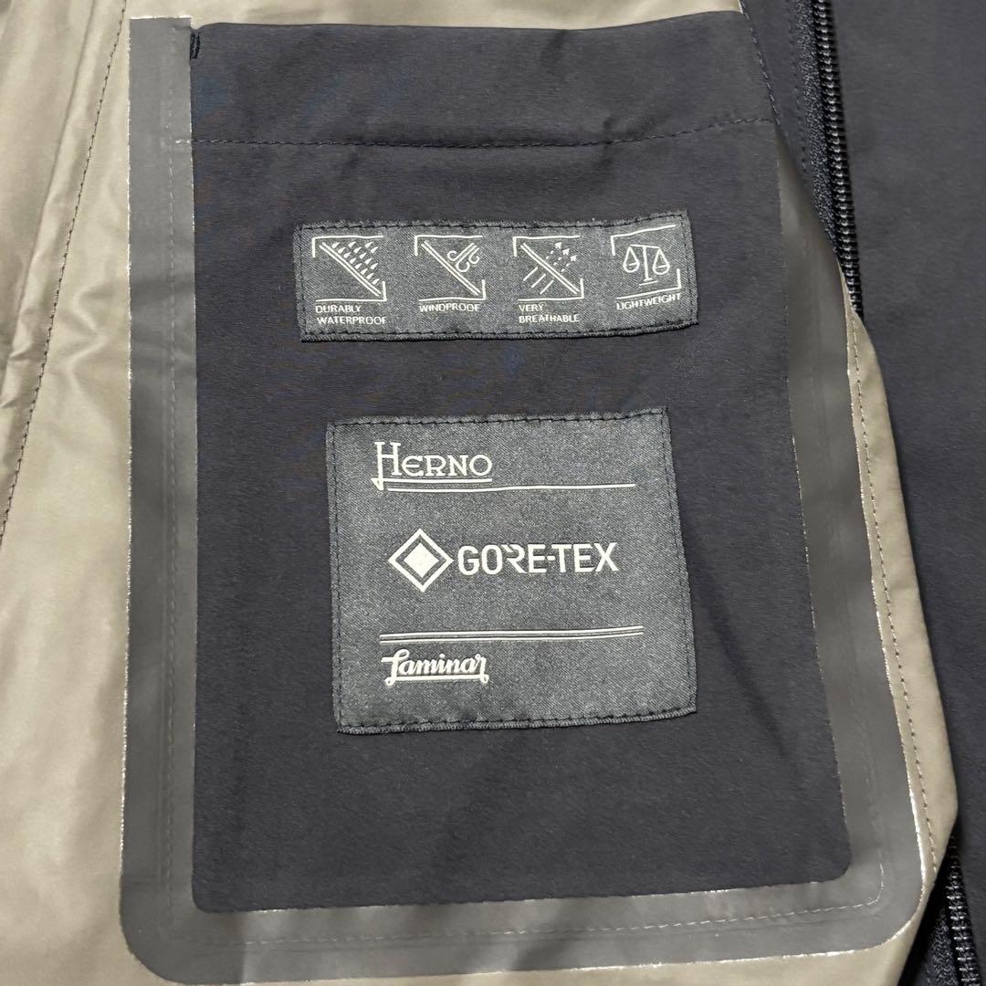 【良品】HERNO Laminar GORE-TEX フーデットコート 48