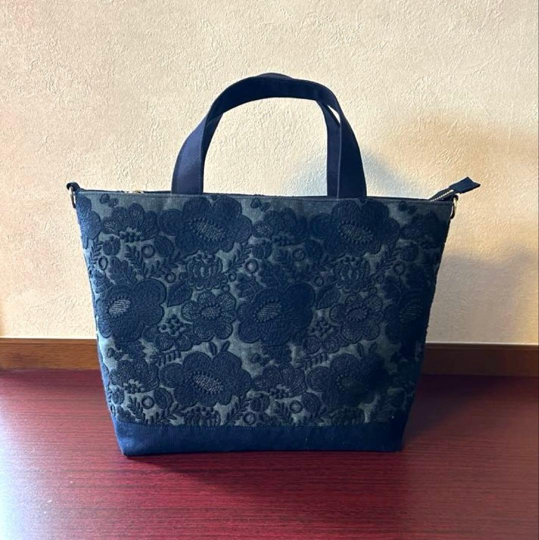 ミナペルホネン smile flower トートバッグ