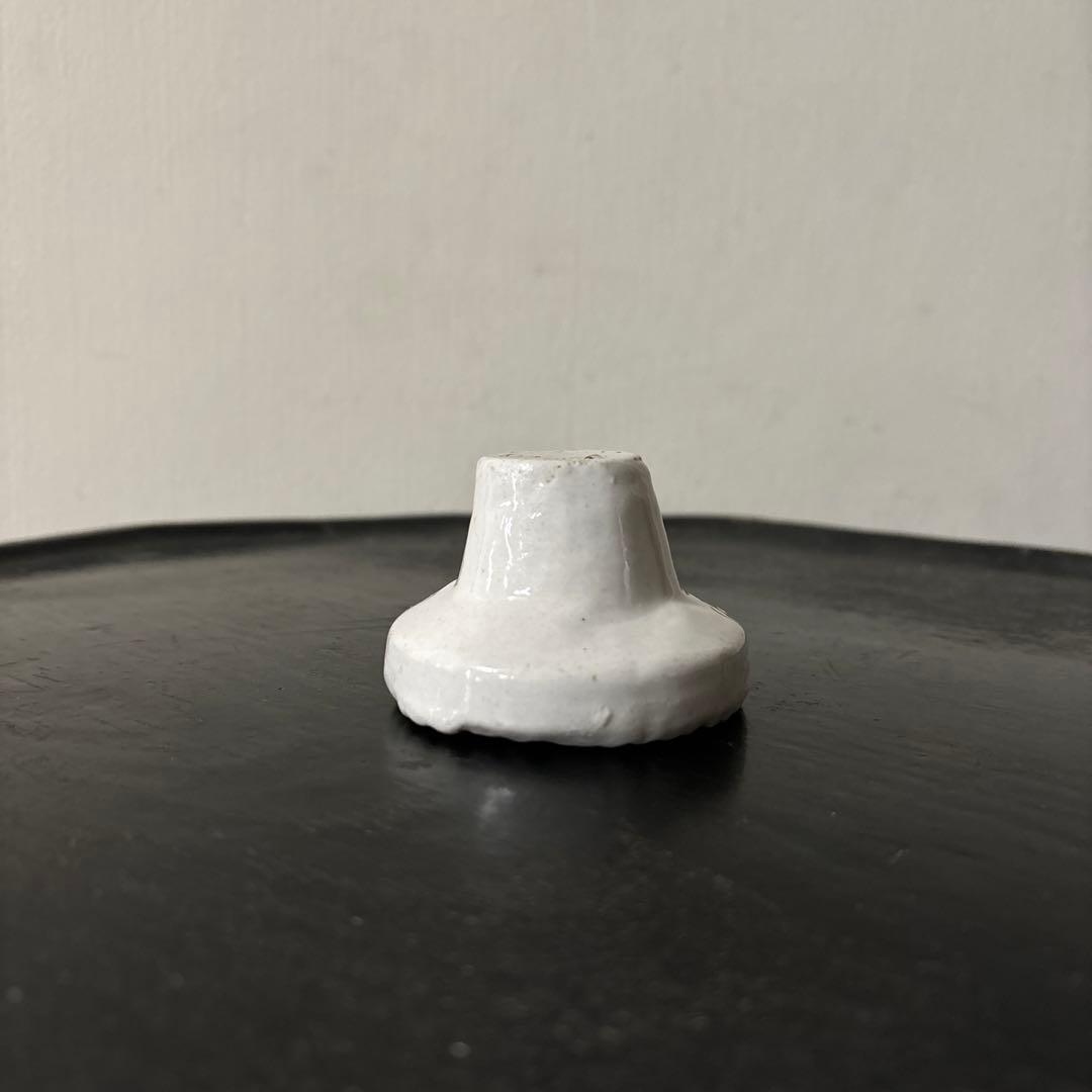 李朝餅型　⑤菓子型　白磁　堅手　韓国アンティーク　古道具　古民芸　古陶磁