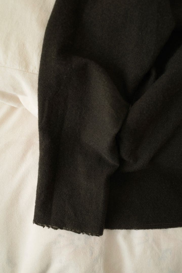 kaval コットン　カシミヤ　カットソー　切りっぱなし