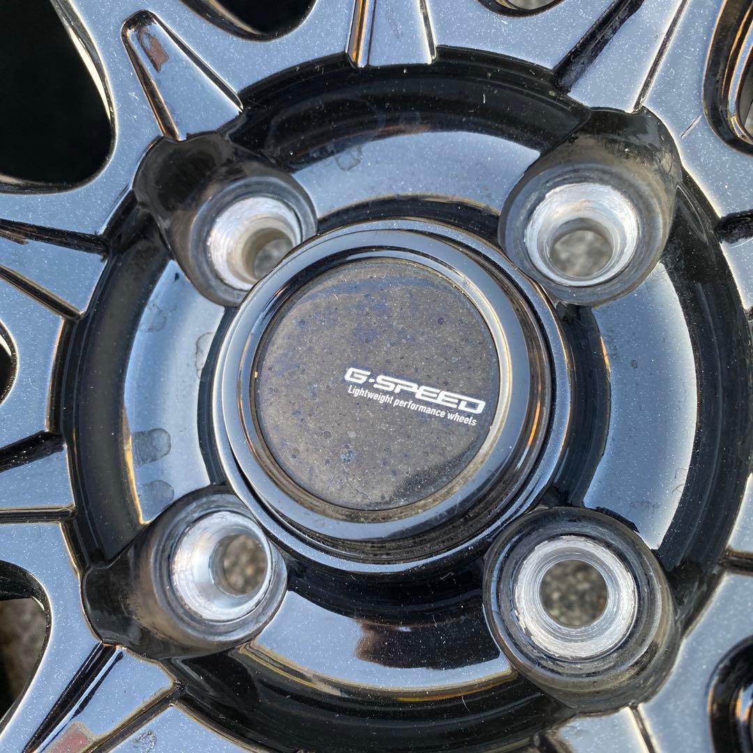 ◇中古205/45R17+ブラックホイールセット、　アクア、ヤリス、スイフト