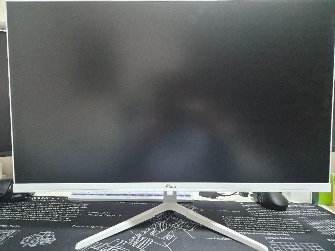 【極美品】Pixio PX278 WAVE White　ゲーミングモニター