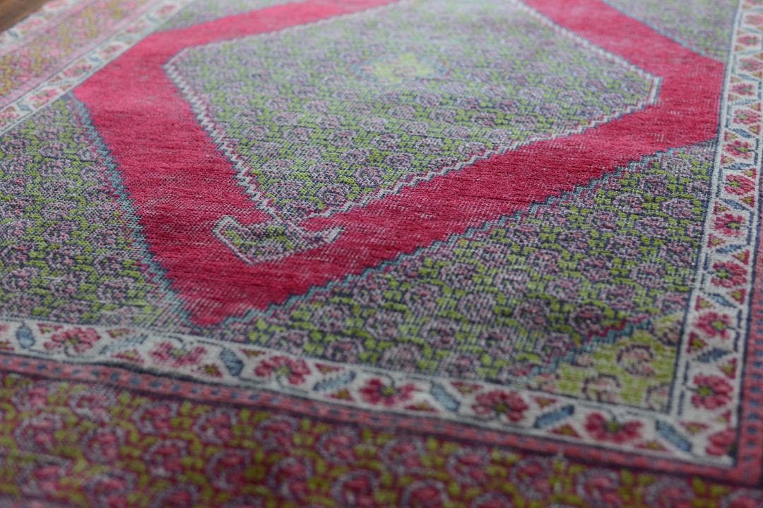 【希少・送料込み】ビンテージラグ　絨毯　ギャッベ　キリム