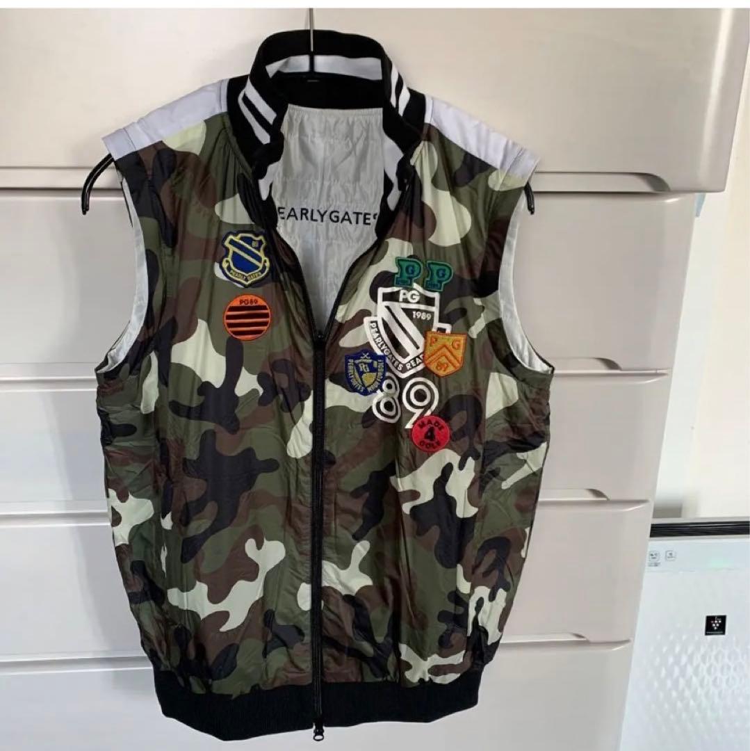 未使用品パーリーゲイツカモフラリバーシブル4wayジャケットサイズ1